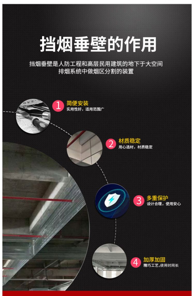 翻板复合钢质挡烟垂壁作用 翻板复合钢质挡烟垂壁作用